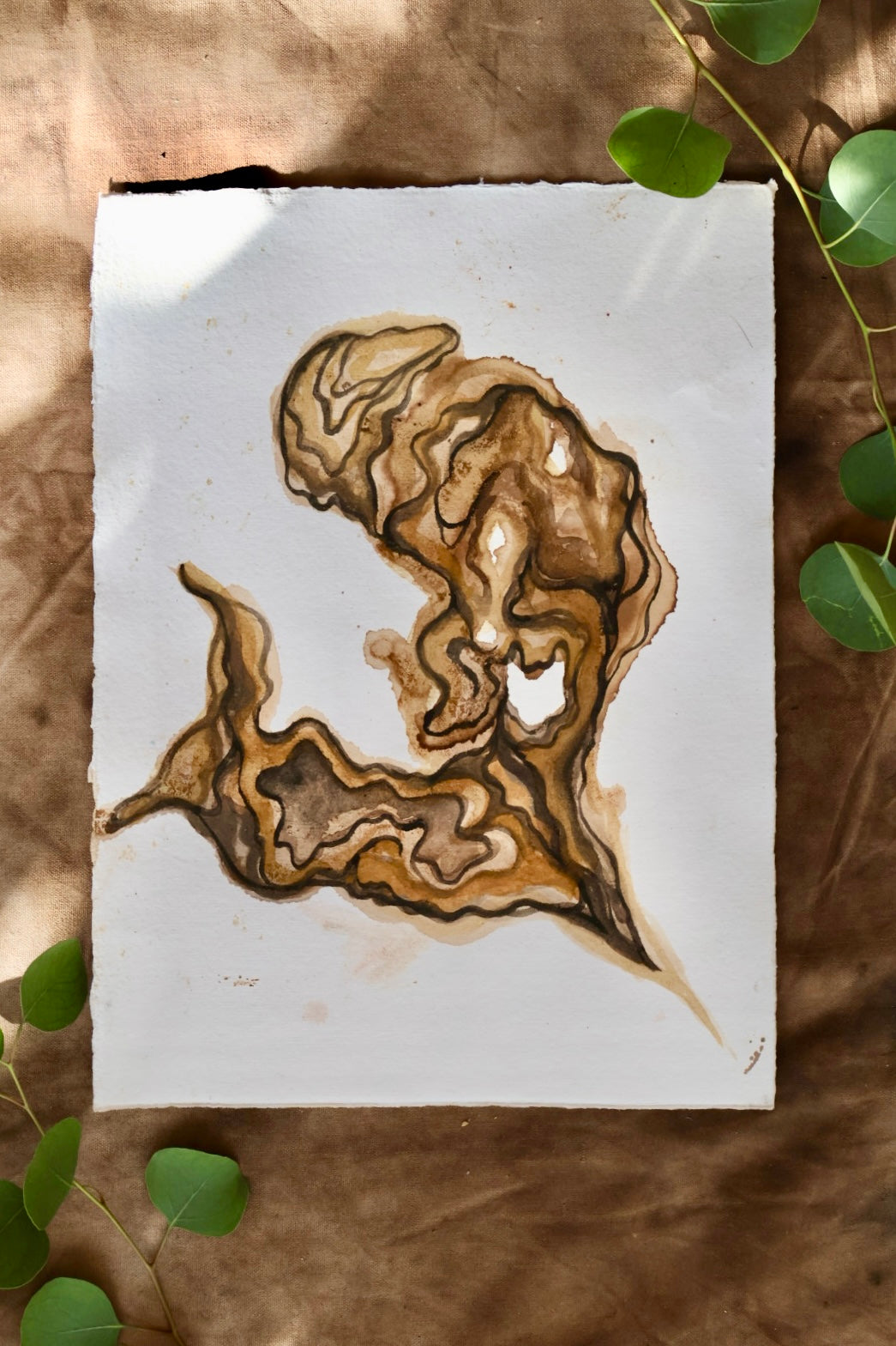Soil Pigment Paintings (Original Works on Paper) 11" × 15"
