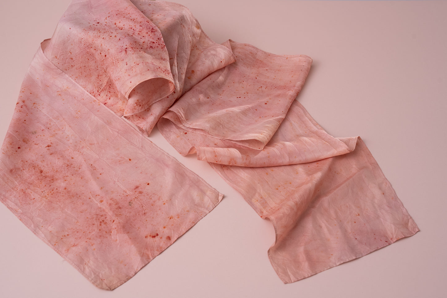 Silk scarf - Long - Cochineal Bloom
