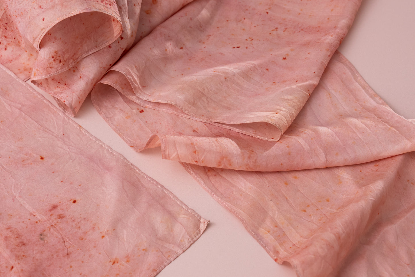 Silk scarf - Long - Cochineal Bloom