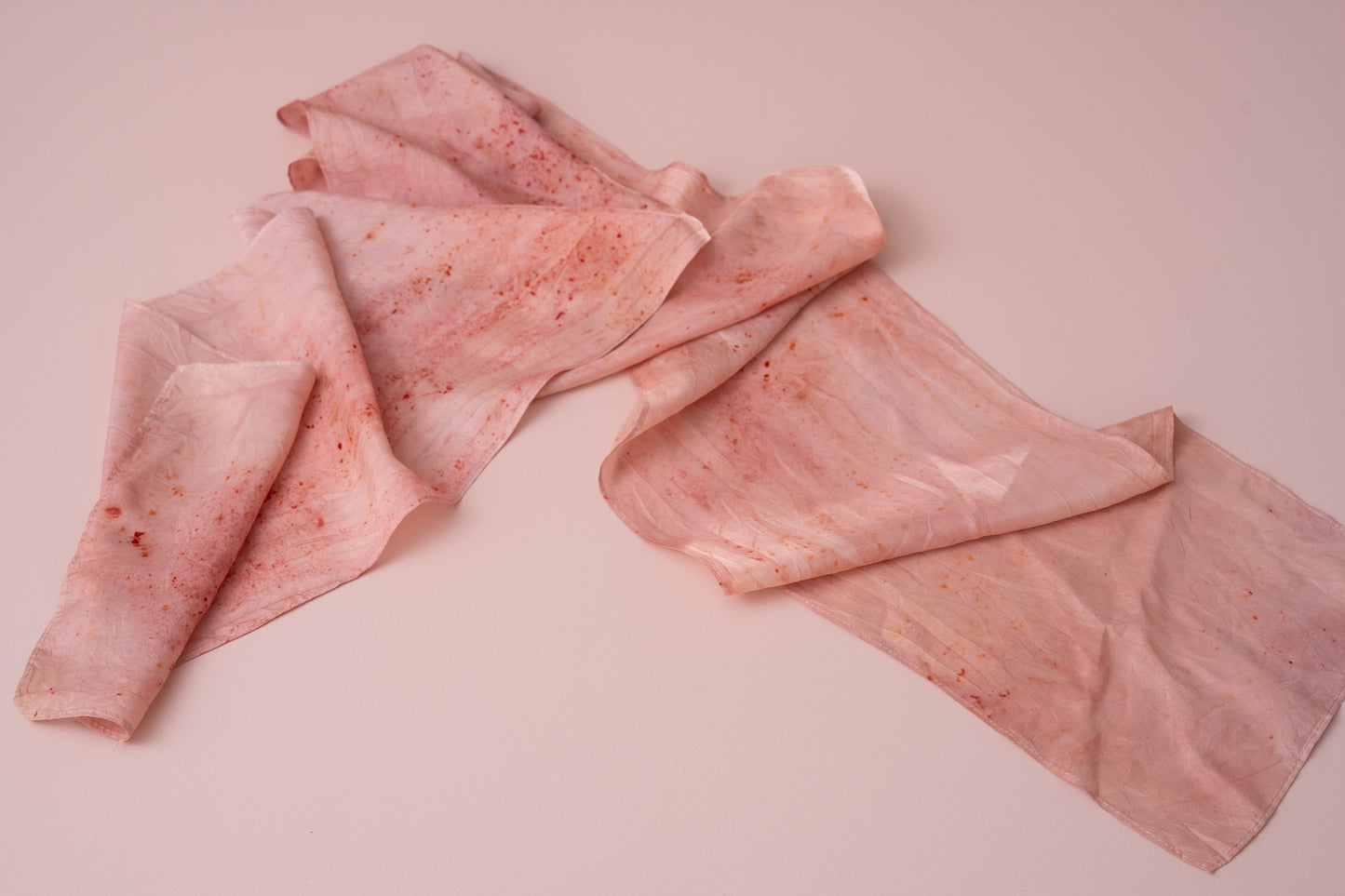 Silk scarf - Long - Cochineal Bloom