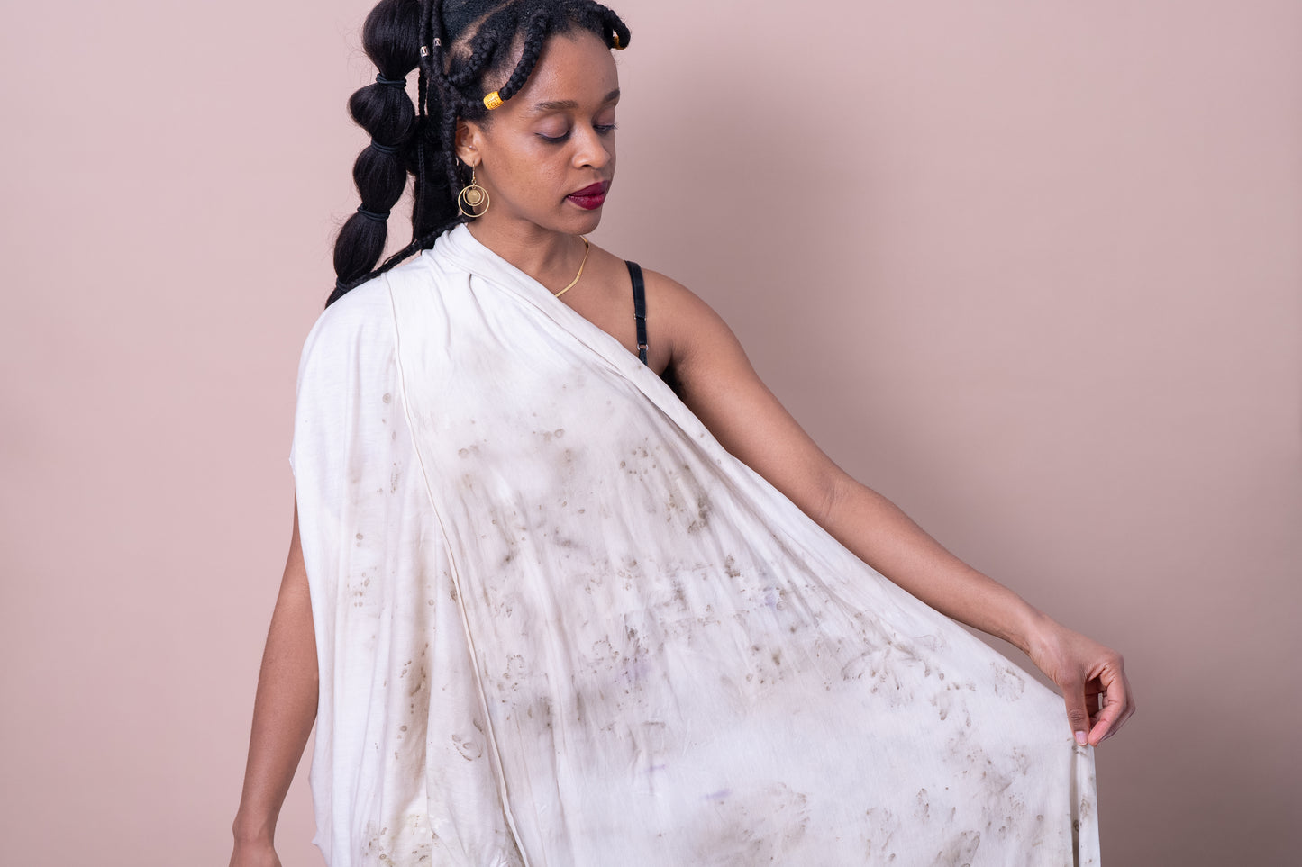 Tencel scarf - Large - Rose Petal Dyed