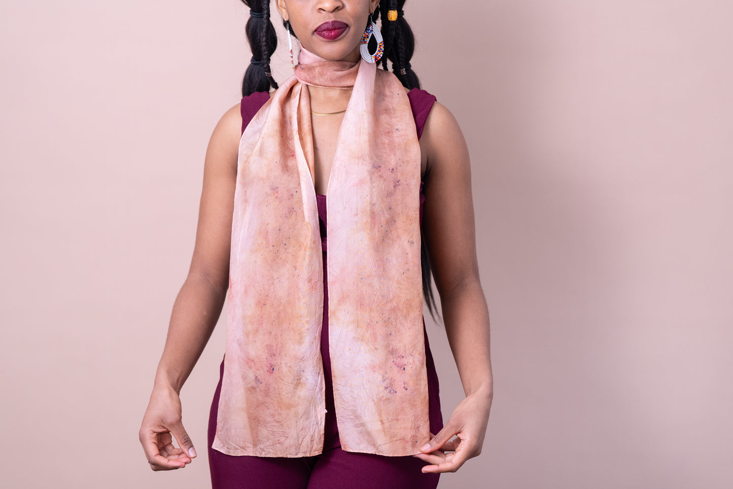 Silk scarf - Long - Golden hour