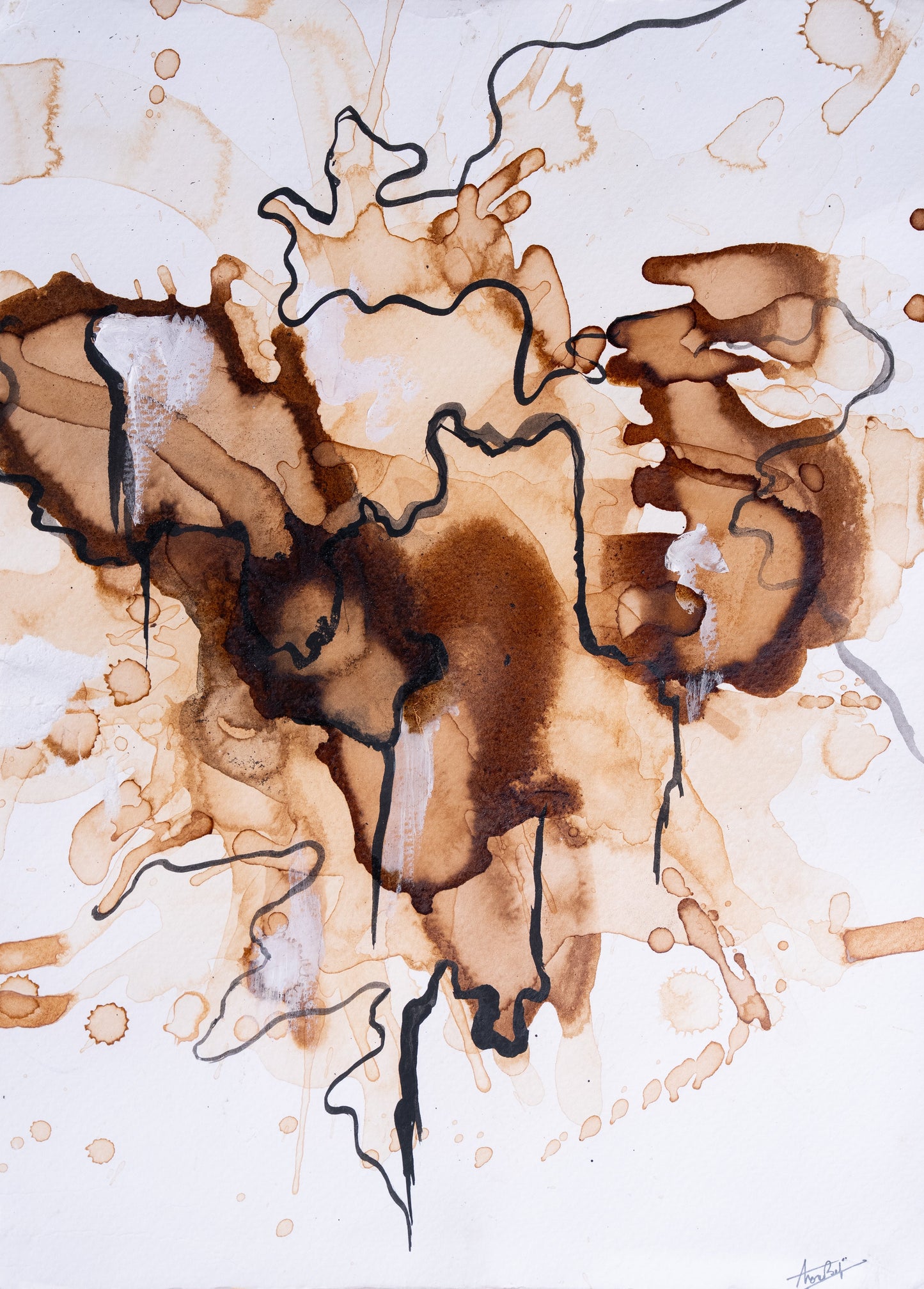 Painting (Unframed) - Residual Stains Series (Originals) 1-12