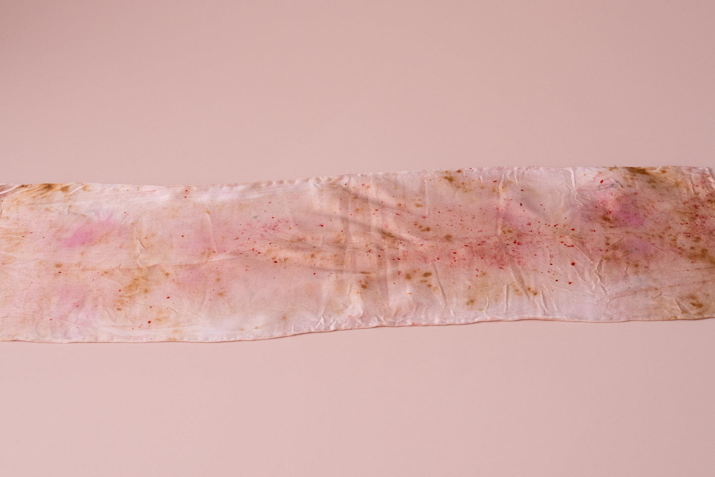 Silk scarf - Super short - Peachy fizz