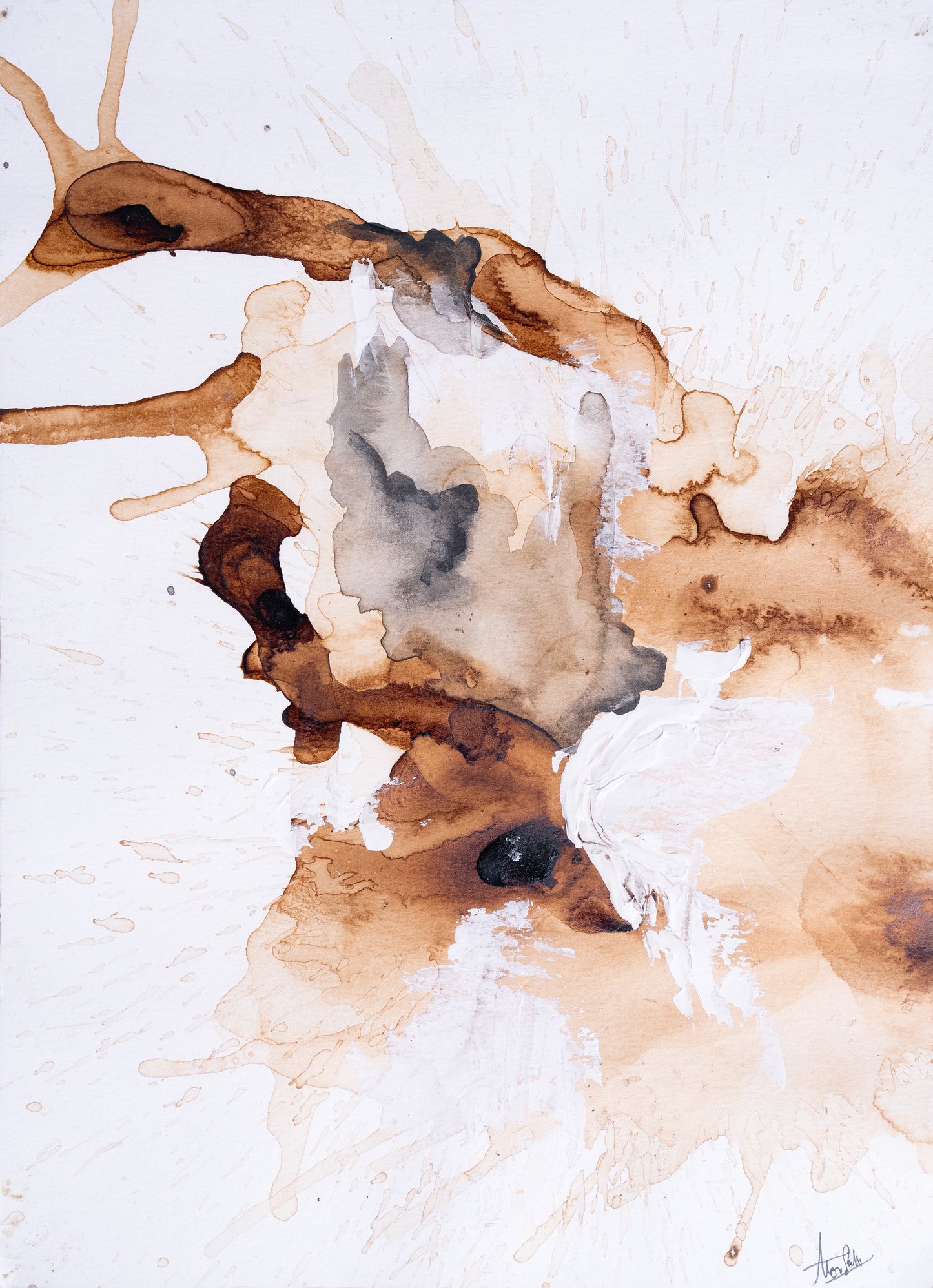 Painting (Unframed) - Residual Stains Series (Originals) 1-12