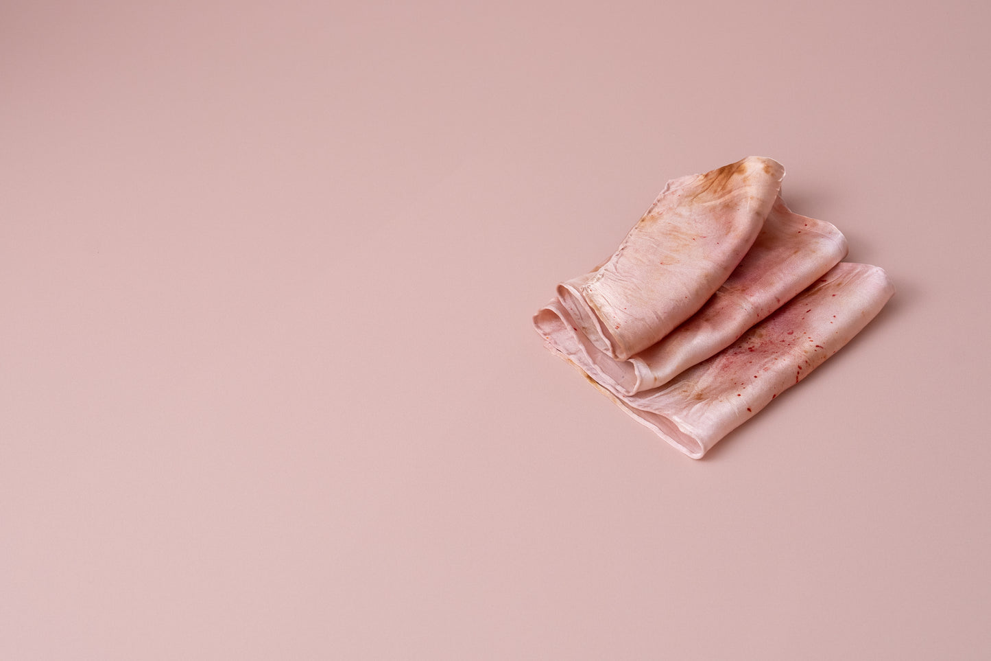 Silk scarf - Super short - Peachy fizz