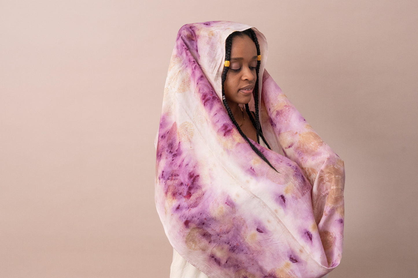 Infinity Scarf (Large) - Habotai Silk Purple