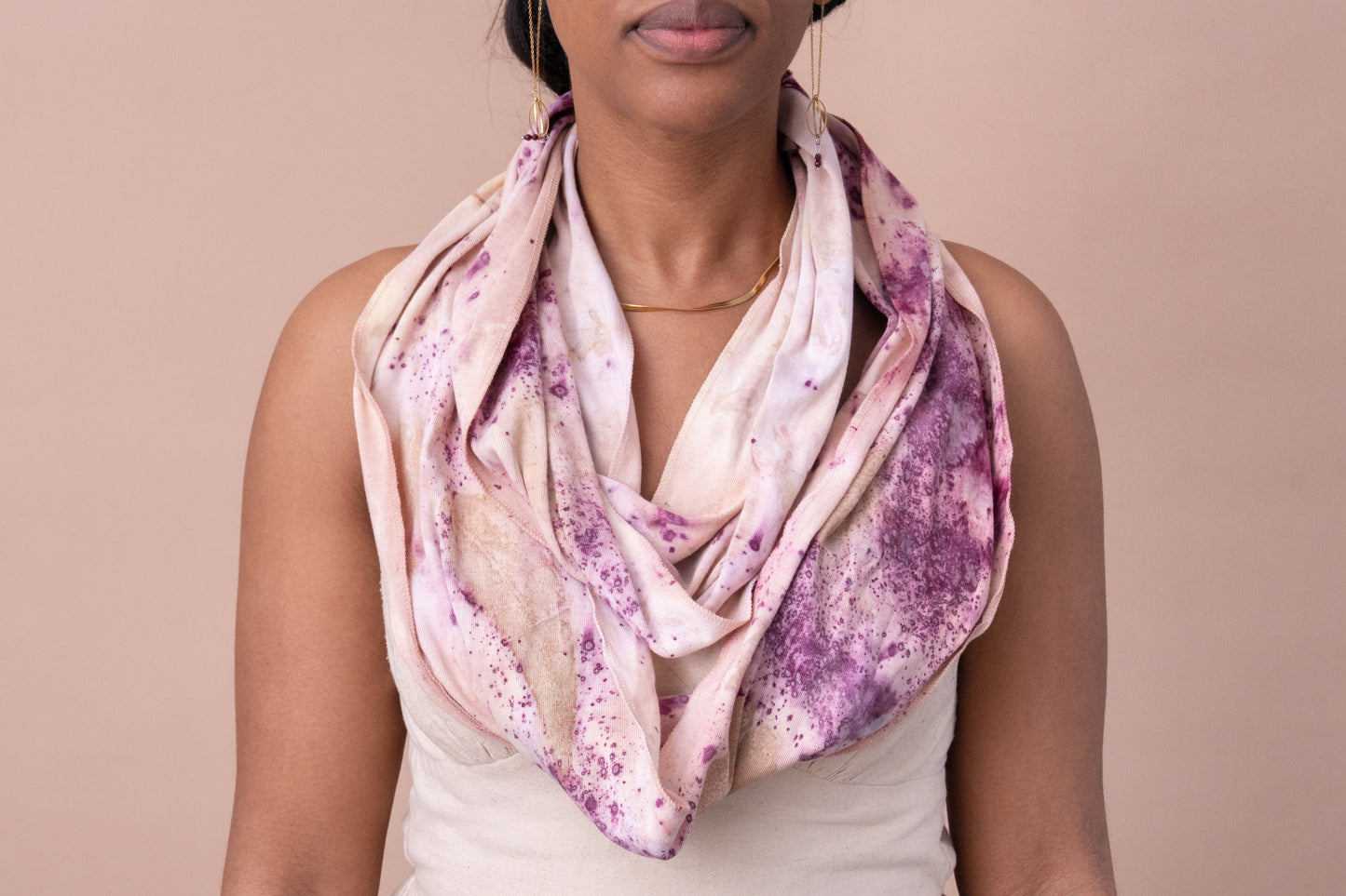 Infinity Scarves - Habotai Silk Pink