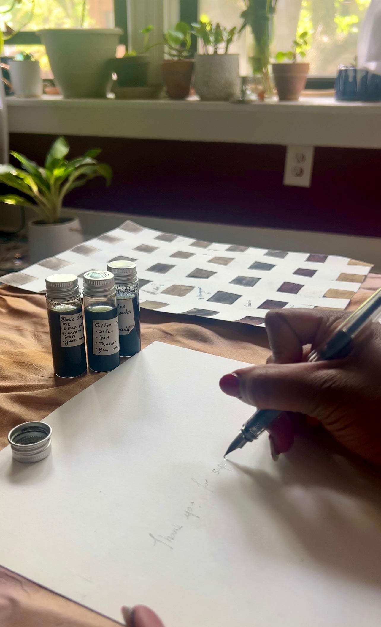 Natural Painting Inks & Clear Fountain pens