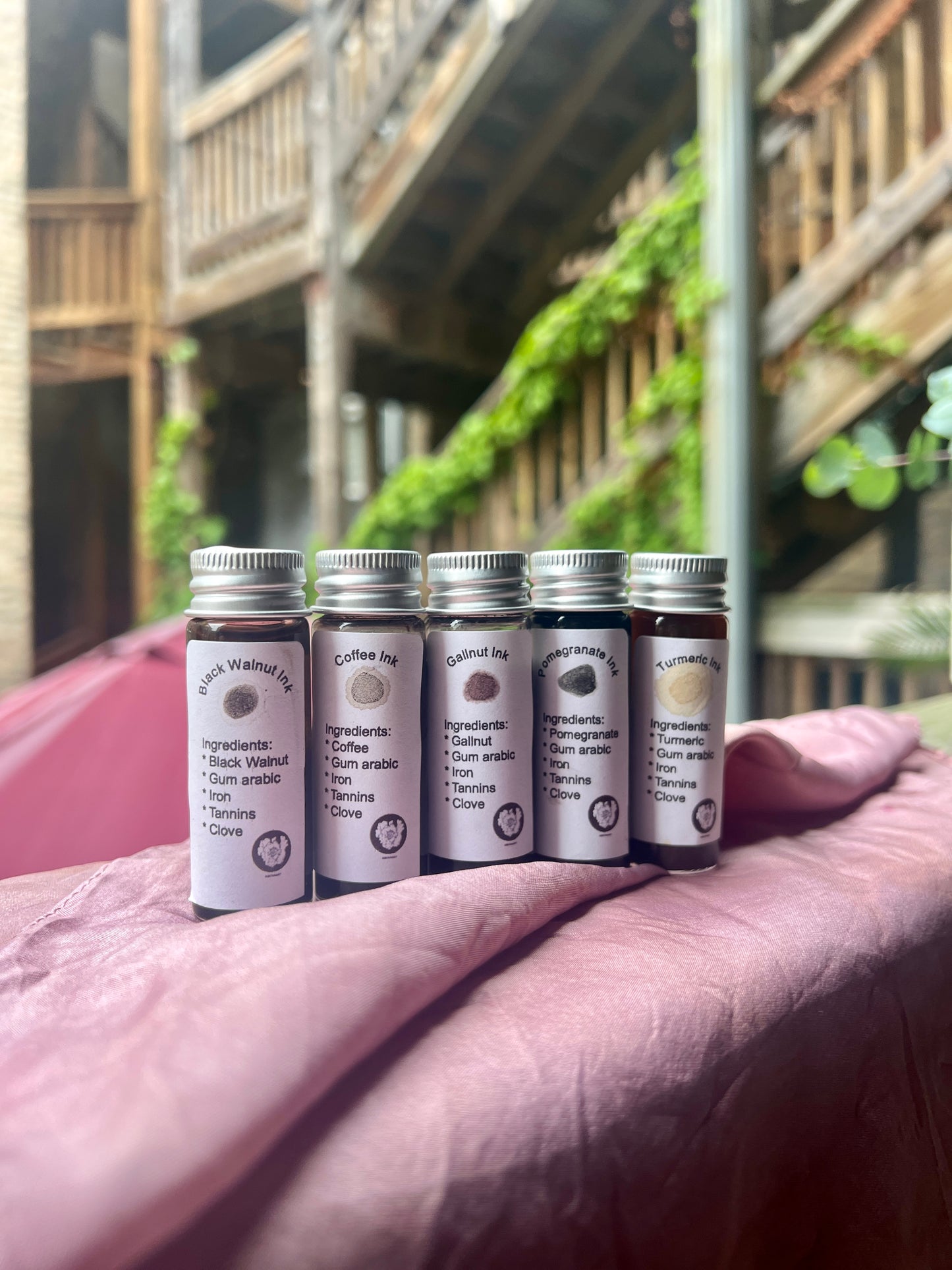 Natural Painting Inks & Clear Fountain pens
