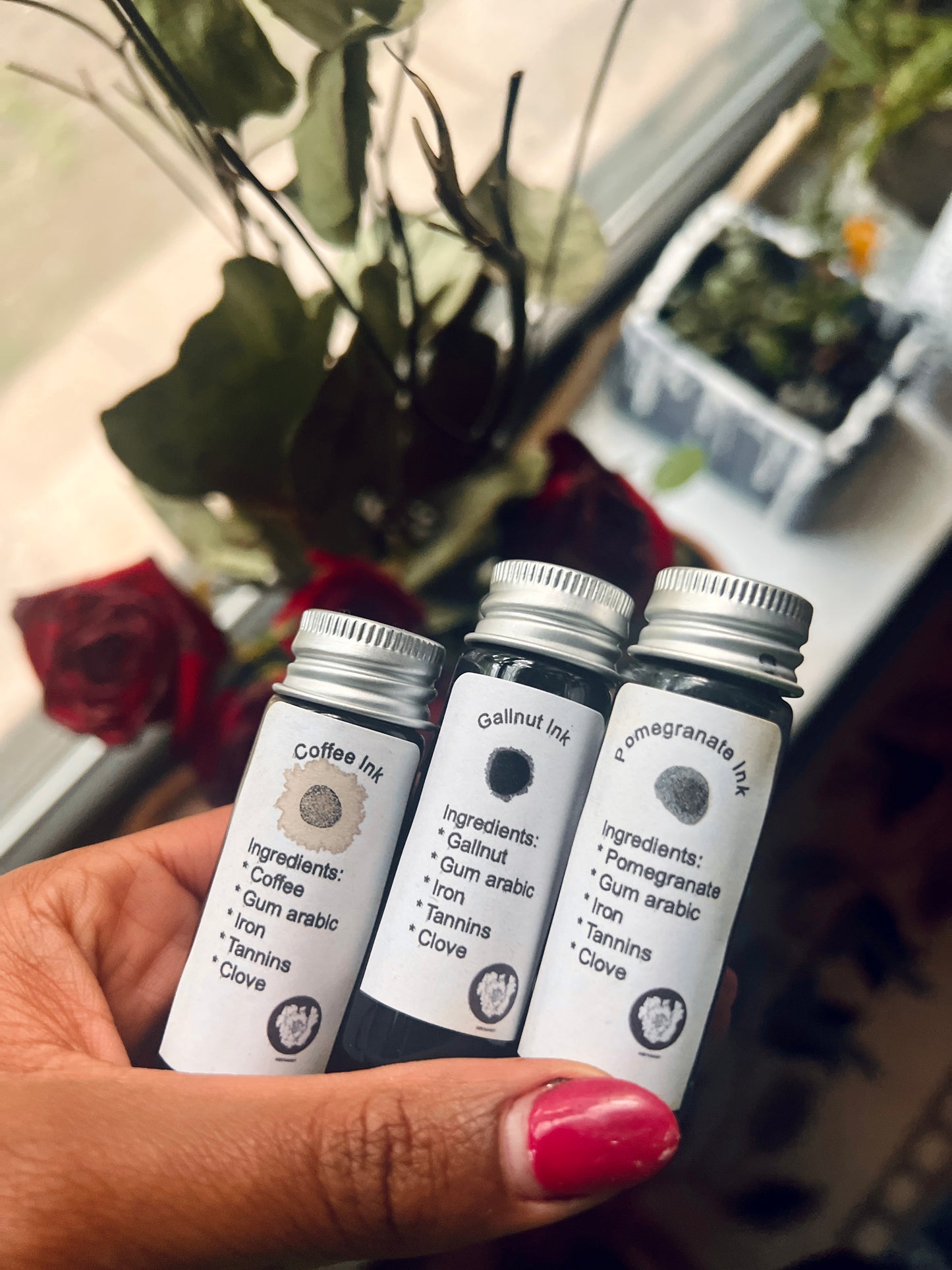 Natural Painting Inks & Clear Fountain pens