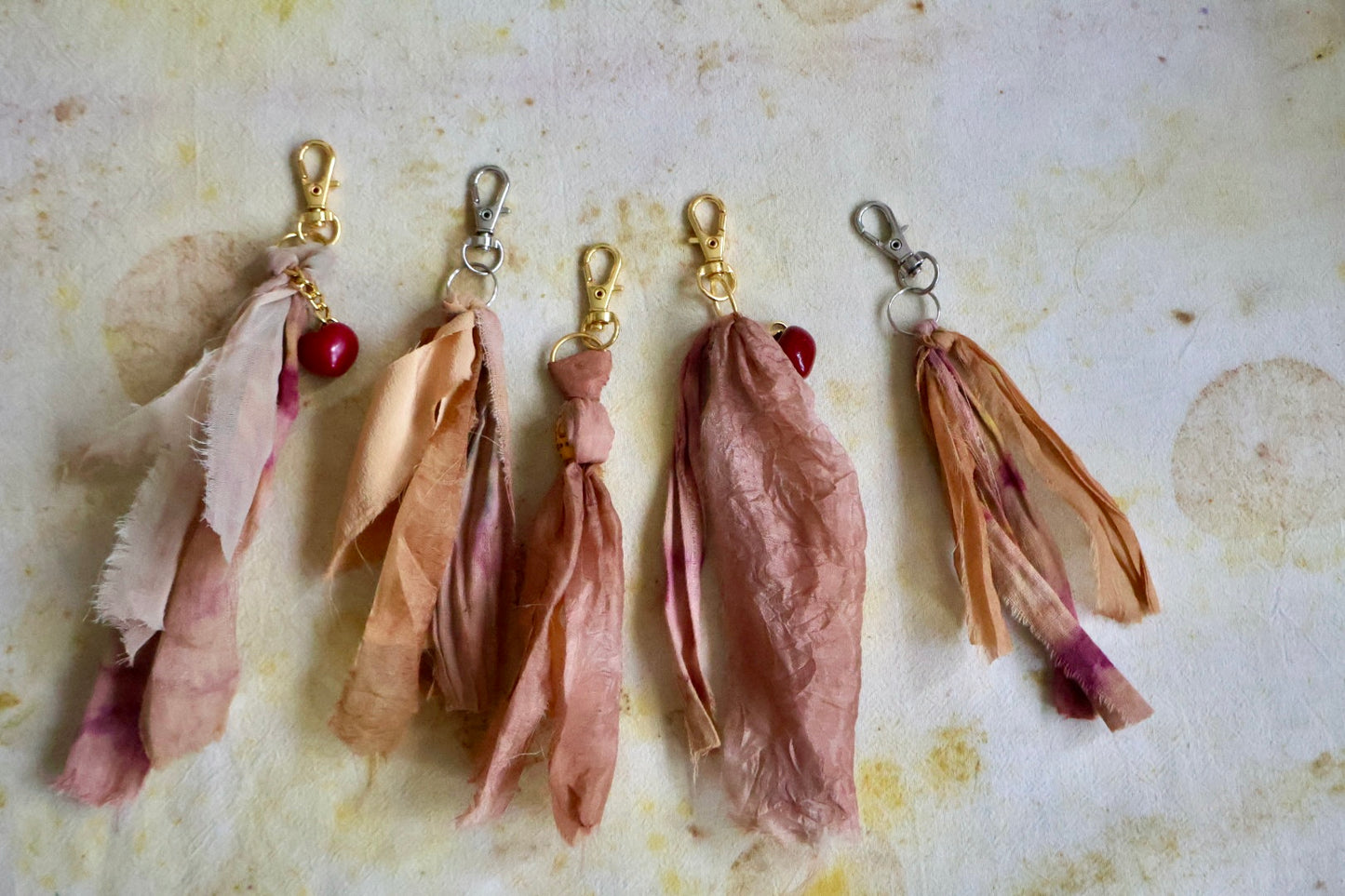 Natural dye talisman charms