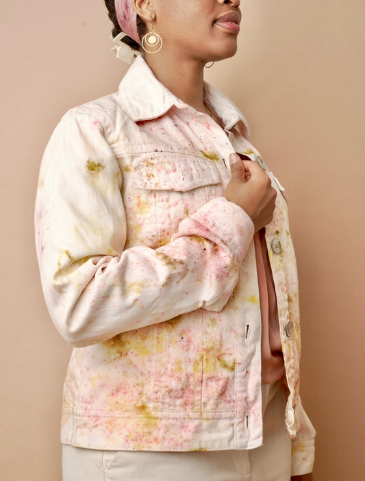 Marigold Blush - Rafaella Denim Blazer, Size 10