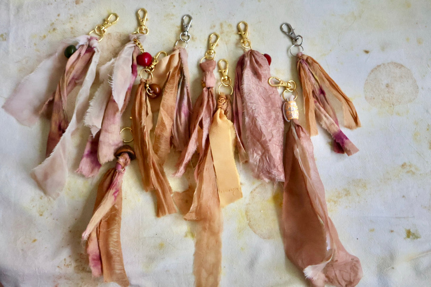 Natural dye talisman charms