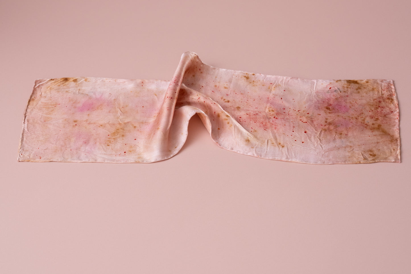 Silk scarf - Super short - Peachy fizz