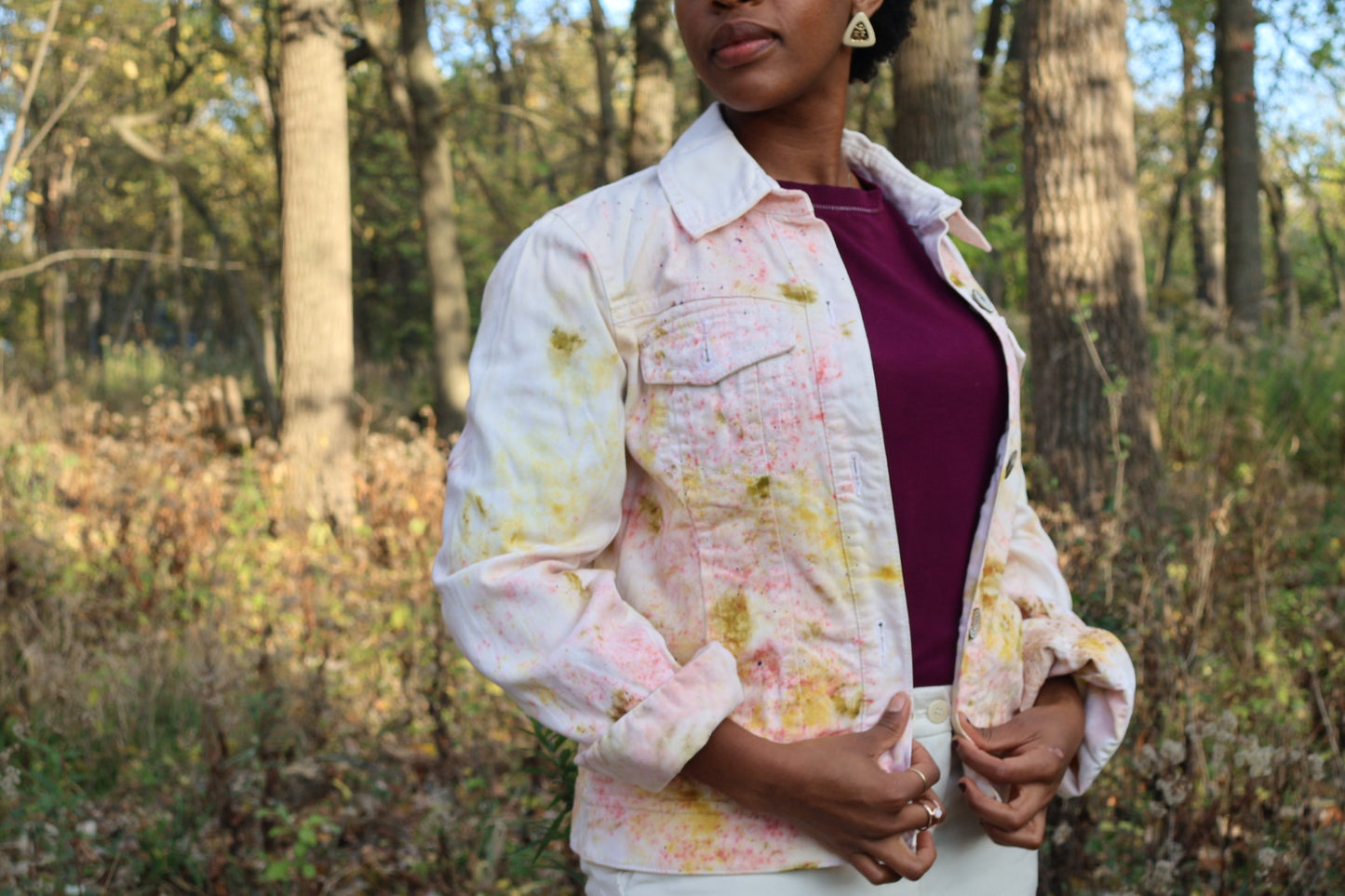 Marigold Blush - Rafaella Denim Blazer, Size 10