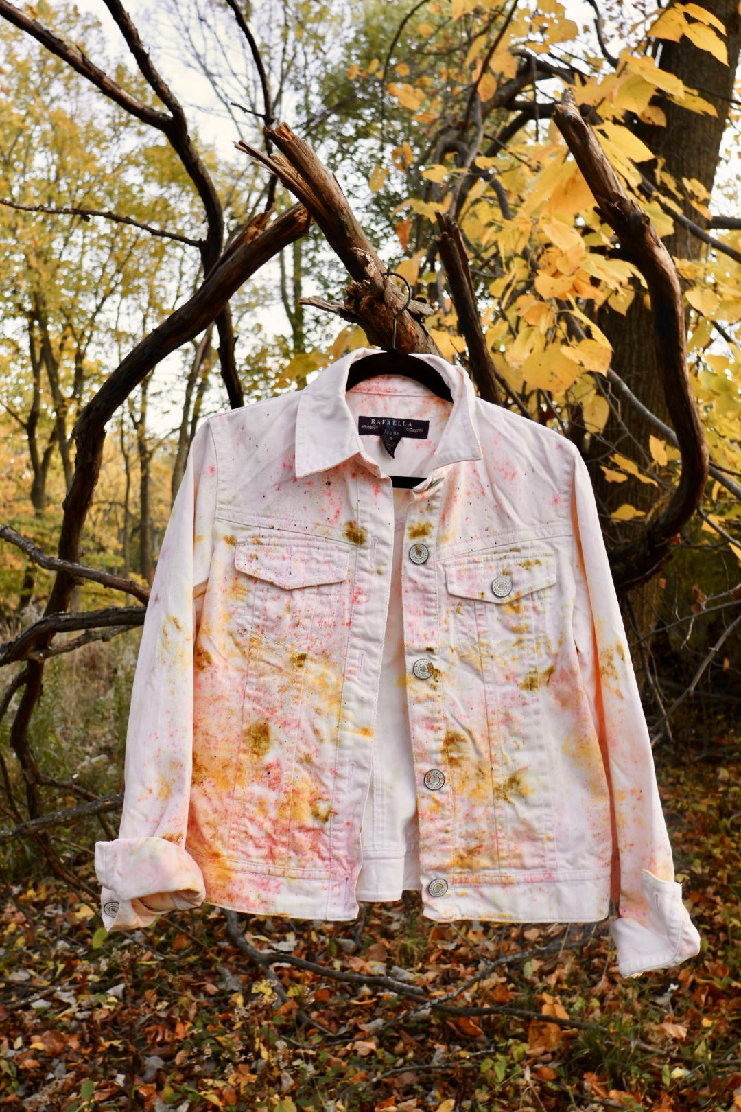 Marigold Blush - Rafaella Denim Blazer, Size 10